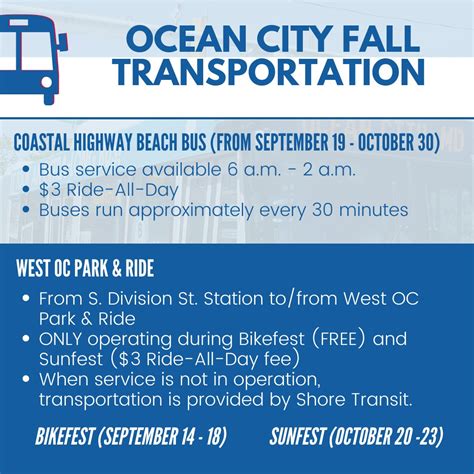 Town of Ocean City on Twitter: "Ocean City Transportation is switching ...