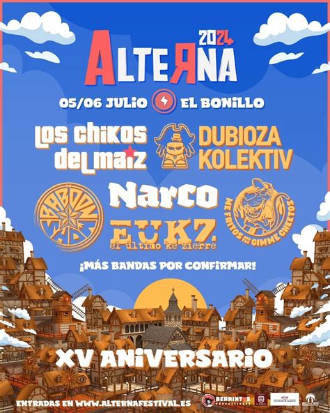 Festival Alterna Cartel Entradas Y Horarios