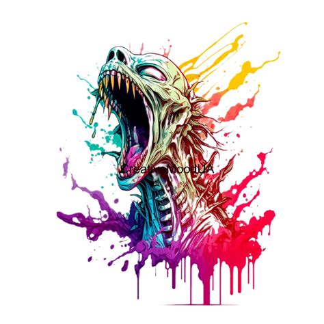 Alien Scream Png Sublimation Graphics For Printing Digital Etsy