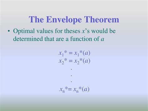 PPT - The Envelope Theorem PowerPoint Presentation, free download - ID ...