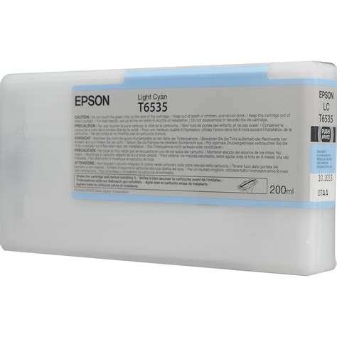 Epson Ultrachrome Hdr Light Cyan Ink Cartridge Ml T