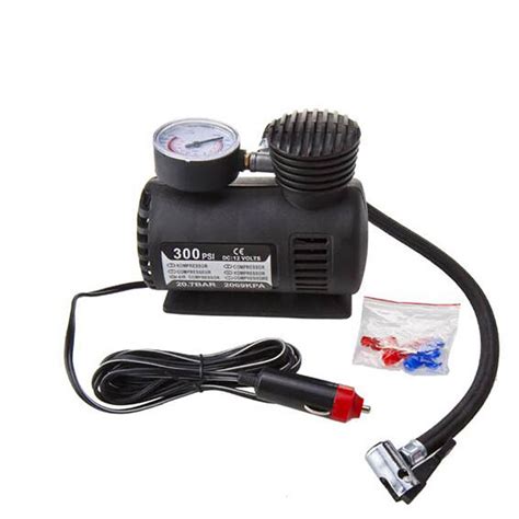 Portable 12V 300PSI Car Tire Tyre Inflator Pump Mini Compact Compressor