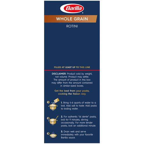 Barilla Whole Grain Rotini Pasta-Planogram-Left