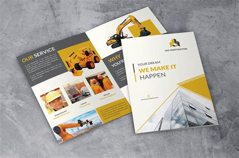 Brochure Design Templates For Construction Company On Behance