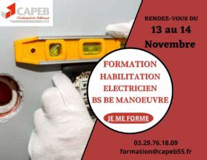 Formation PREPARATION A LHABILITATION ELECTRIQUE DU PERSONNEL NON