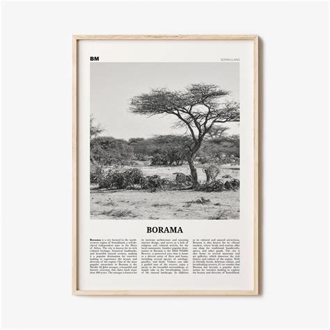 Borama Print Black and White, Borama Wall Art, Borama Poster, Borama ...