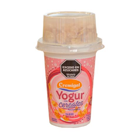 YOGUR CREMIGAL CON CEREAL FRUTILLA 153 GRS