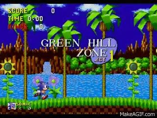 Sonic The Hedgehog (Sega Genesis/MegaDrive) Gameplay Part 1 (Green Hill ...