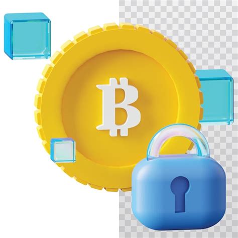 Premium Psd D Icon Bitcoin Illustration