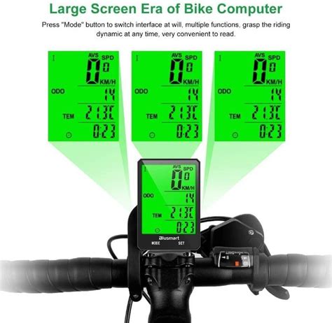 Blusmart Bike Computer Wireless Cycling Computer IP66 Waterproof