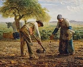 Jean Fran Ois Millet Les Planteurs De Pomme De Terre Tableau De