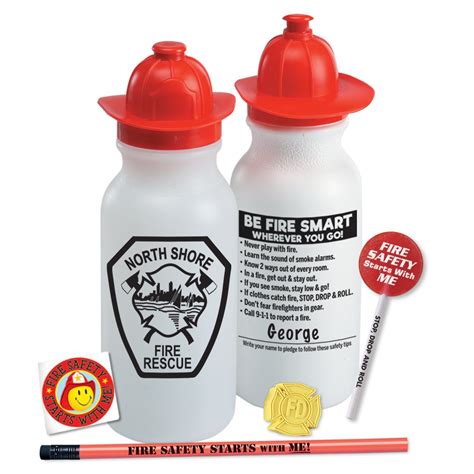 Fire Safety 5-in-1 Water Bottle Value Kit | Positive Promotions