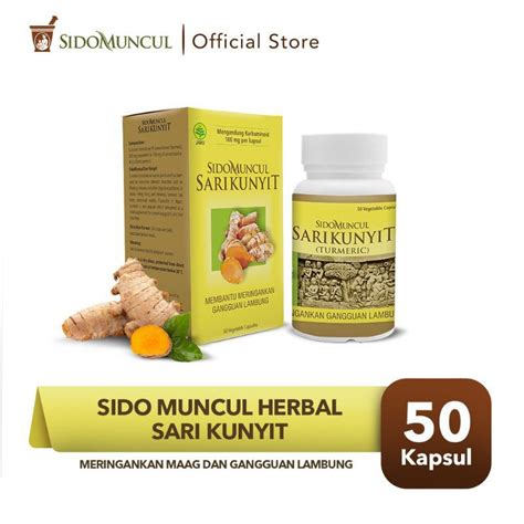 Jual Sidomuncul Sari Kunyit Kapsul Sido Muncul Herbal Shopee Indonesia