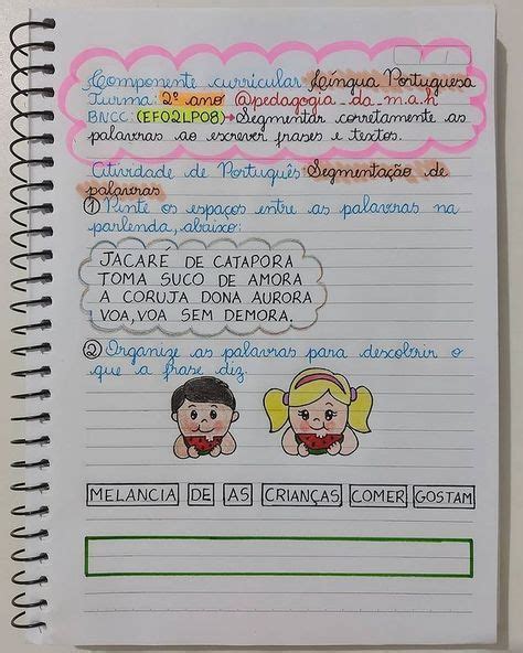 Pedagogia Da M A H No Instagram Atividade Compleme Planos De Aula