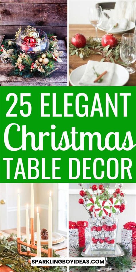 25 Diy Christmas Table Decorations Artofit