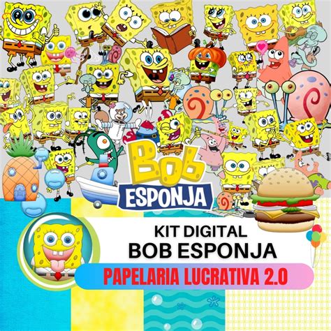 Kit Digital Bob Esponja Imagens Em Alta Qualidade Elo