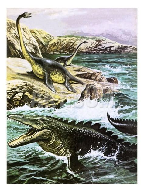 'Plesiosaurus' Giclee Print - Payne | Art.com | Prehistoric world ...