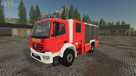 Mercedes Benz Atego Firetruck FS19 Mods Farming Simulator 19 Mods