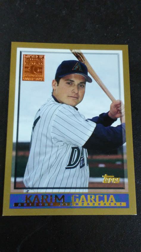 Karim Garcia Topps Baseball Minted In Cooperstown No D Backs