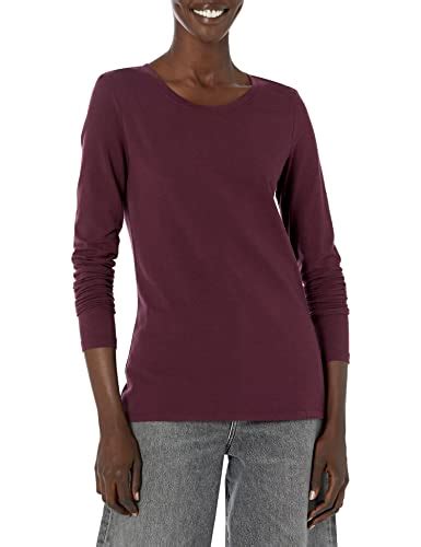 Amazon Essentials Womens Classic Fit Long Sleeve Crewneck T Shirt