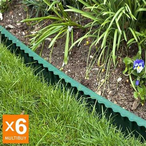 Easy Install Lawn Plastic Lawn Edging - H13cm | Free UK Delivery