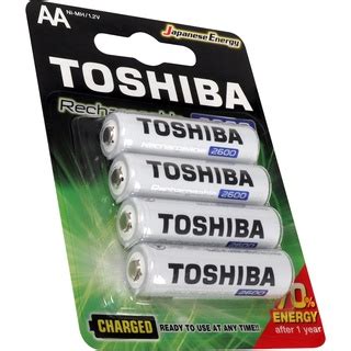 Pilhas Aa Pequena Toshiba Recarregavel Tipo Modelo A Cilindrico