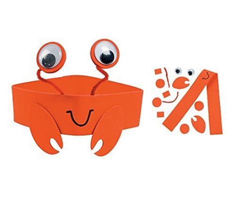 Crab Headband Craft Kit Crafts For Kids Headband Crafts Crafts