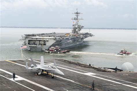 Uss Theodore Roosevelt Cvn 71 Departs Naval Station Norfolk On March