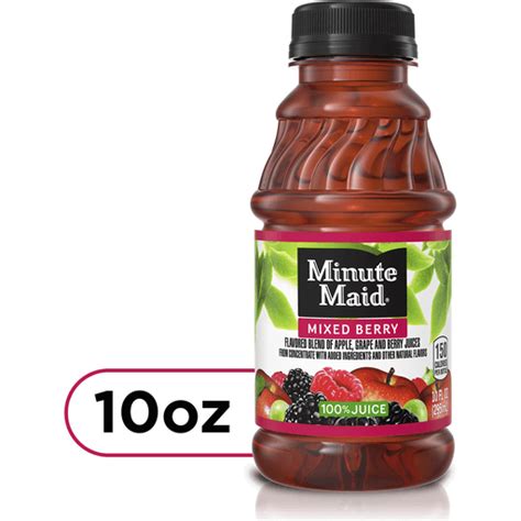 Minute Maid Mixed Berry Juice Bottle 10 Fl Oz Juice And Drinks My