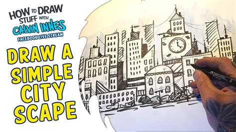 How To Draw Stuff With Calvin Innes - Simple Cityscapes - Calvin Innes