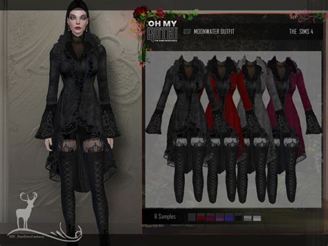 The Sims Resource OH MY GOTH MOONWATER OUTFIT