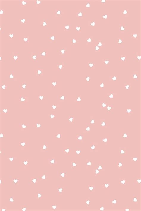 Valentine's Day iPhone Wallpaper with Pink Hearts