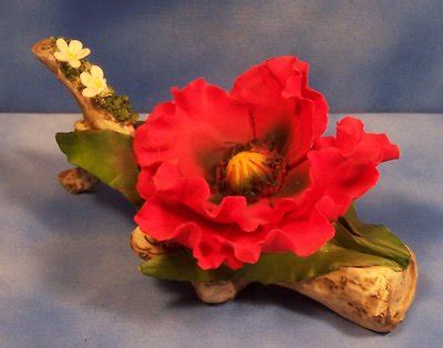 Capodimonte Porcelain Flower Blossom Signed Fabar Antique Price