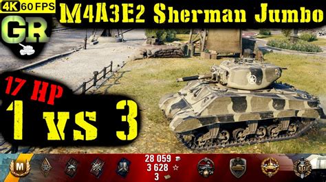 World Of Tanks M4a3e2 Sherman Jumbo Replay 7 Kills 2 1k Dmg Patch 1 4