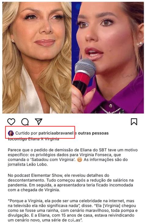 Virginia Fonseca Patricia Abravanel indica real motivo da saída de