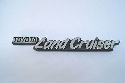 Genuine Toyota Landcruiser Series Side Badge Emblem To