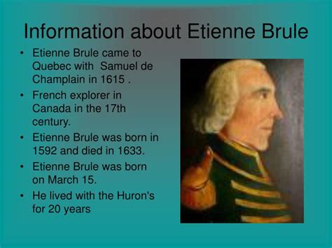 PPT - Etienne Brule PowerPoint Presentation - ID:1048477