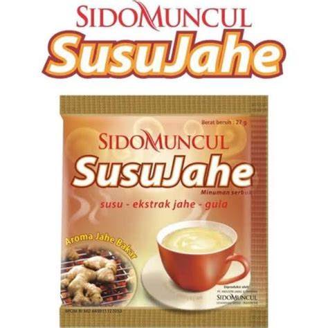 Jual Susu Jahe Sidomuncul 1 Renceng Isi 10 Sachet Shopee Indonesia