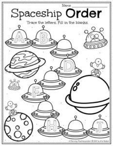 Space Worksheets Preschool - Planning Playtime