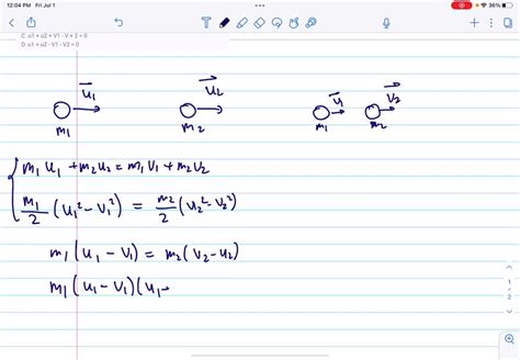 Solved Two Bodies Of Masses M1 And M2 Moving On The Same Direction With Velocities U1 And U2