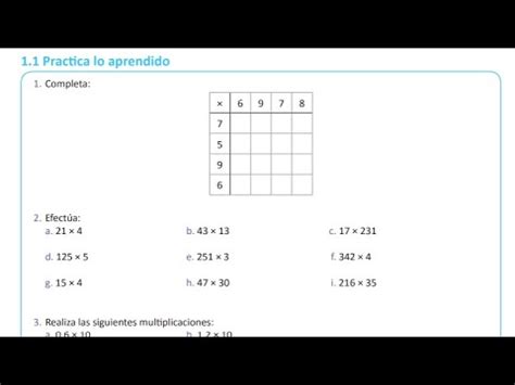 1 1 Practica Lo Aprendido YouTube