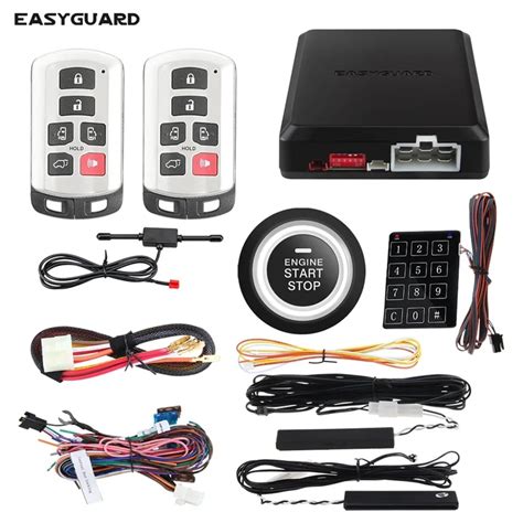 EASYGUARD PKE Car Alarm Passive Keyless Entry Remote Start Stop Push