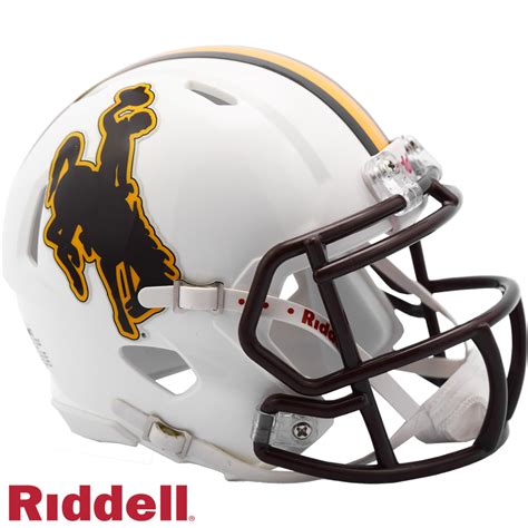 Wyoming Cowboys Helmet Riddell Replica Mini Speed Style Sports Fan Shop