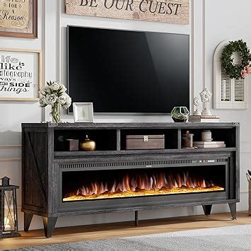 Amazon Amerlife Fireplace Tv Stand With Glass Electric