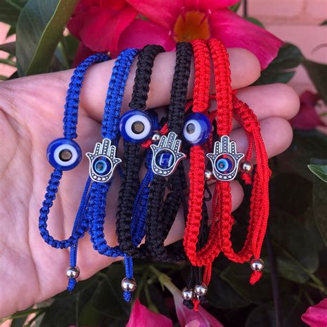 Handmade Evil Eye And Hamsa Hand Bracelets Charms Etsy