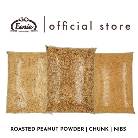 Roasted Peanut Nibs Powder Chunk Kacang Tanah Tumbuk Kacang