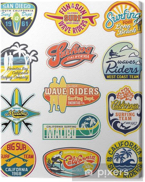 Vintage Surf Stickers