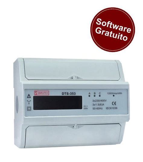 Medidor de Energia kWh DTS353 TC Trifásico 220 380V SIBRATEC