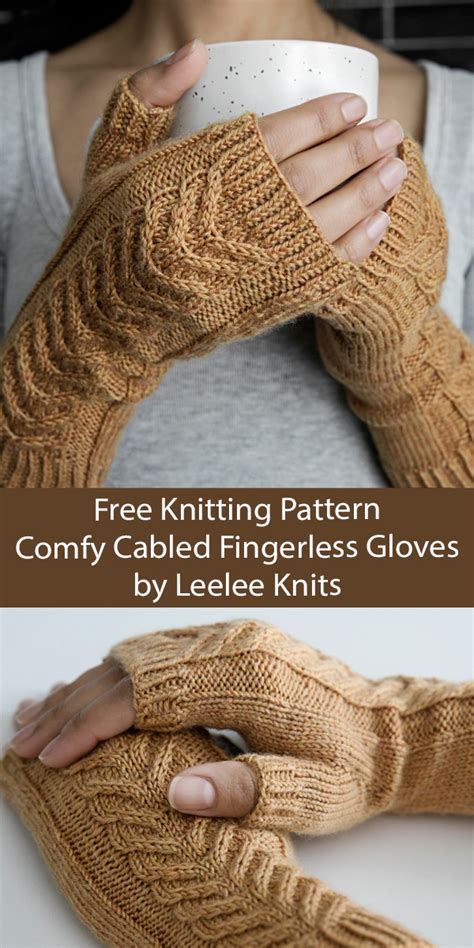 Comfy Fingerless Gloves Knitting Pattern Leelee Knits 54 Off