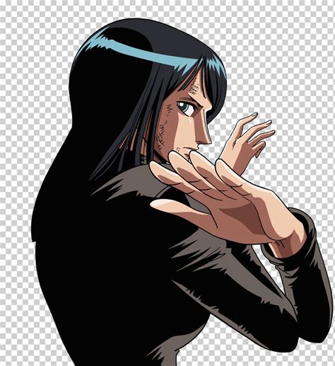 Nico Robin Nami Mono De Una Pieza D Luffy Robin Pelo Negro Mano